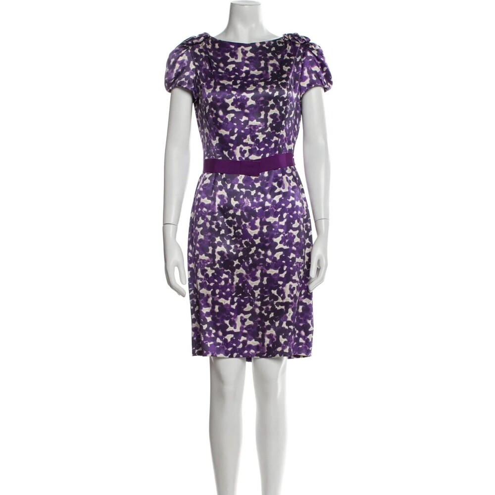 Carolina Herrera Silk Knee-Length Dress Size: S | US 4 - Picture 7 of 9